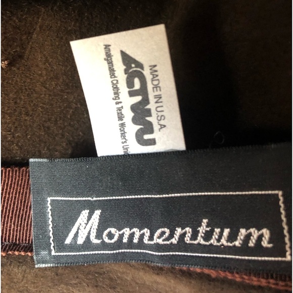 Vintage 1976-1995 Slouch Lamp Hat Brown Crused Velvet and Felt - Picture 7 of 9